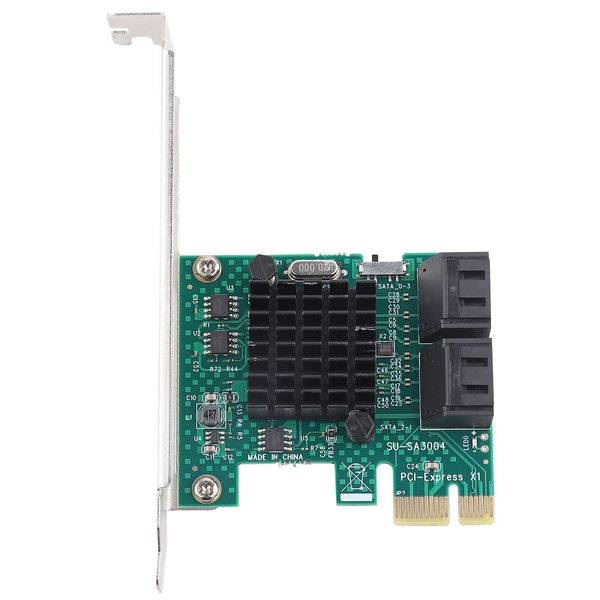 Scheda Di Espansione Sata 3.0 Scheda Controller Di Espansione A 4 Porte Da Pcie A Sata 3.0 Adattatore 6G-image
