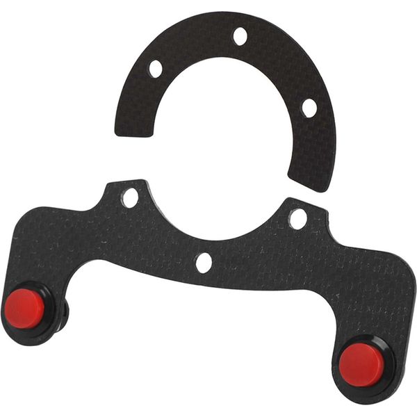 Pulsante Del Clacson Del Volante, Pulsante Del Clacson Esterno, Pulsante Del Clacson In Fibra Di Carbonio, Kit Di Pulsanti Del Clacson Esterno, Accessorio Modificato Dell'automobile-image