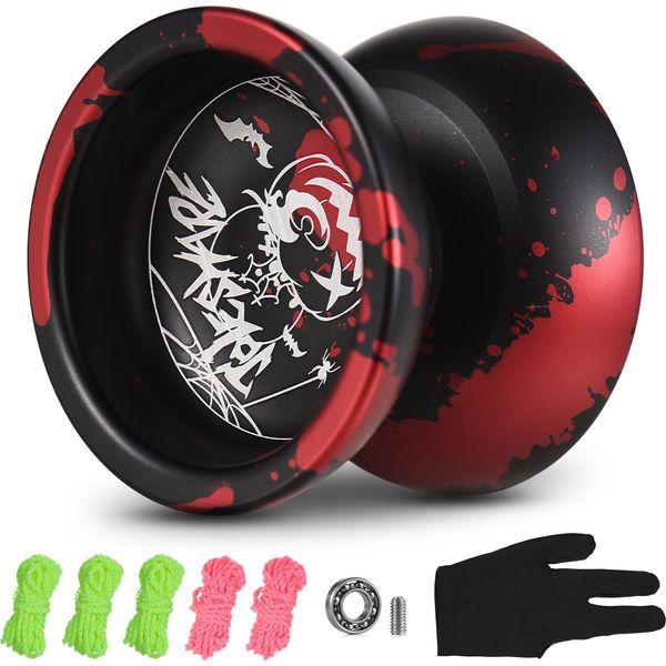 Palla Yoyo Professionale Yoyo Competitivo Yoyo Nero E Rosso-image