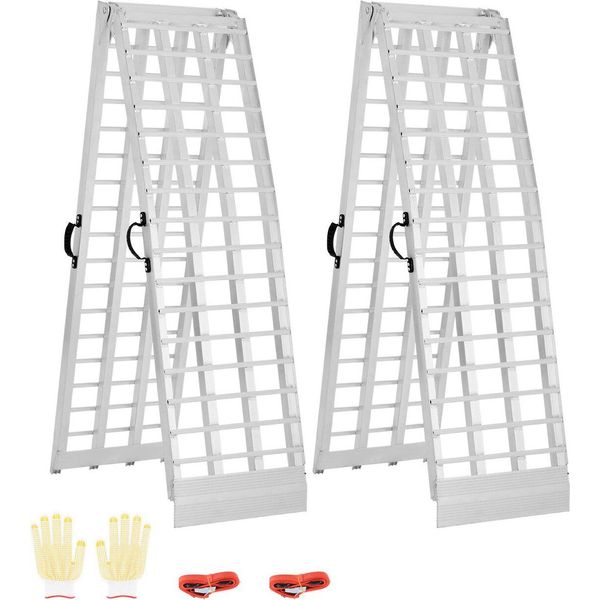 2 Rampe In Alluminio Per Carichi Pesanti Con Maniglie Da 305 Cm Per Atv-image