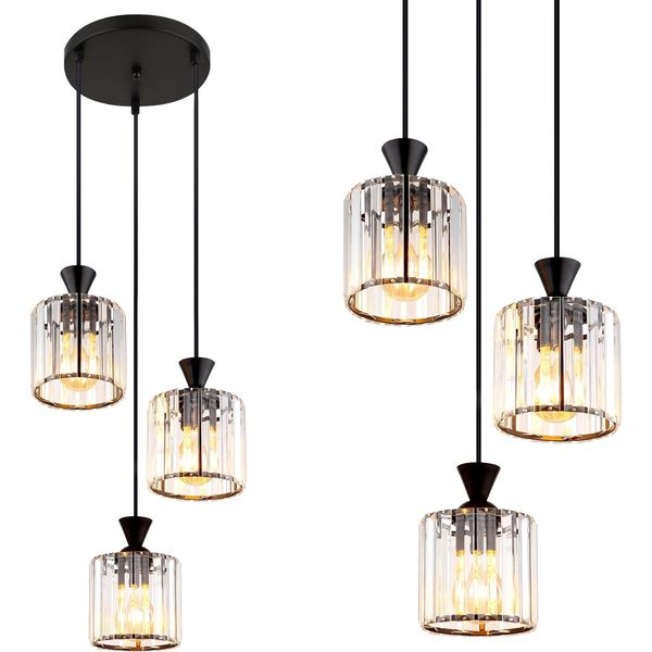 Lampadario A Sospensione Toolight Ebt025-3Cp Black-image