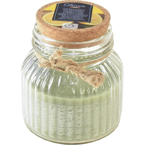 Candela Profumata In Vaso Con Citronella Per Balcone E Giardino-image