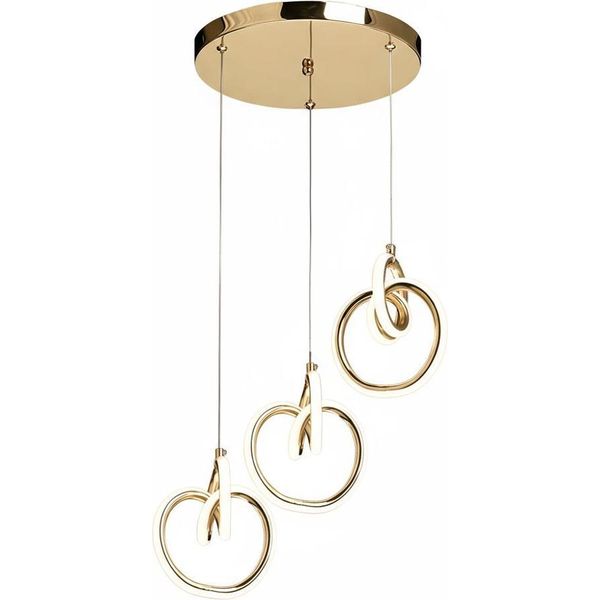 Lampadario A Sospensione Toolight Lhj093-3Cp Gold-image