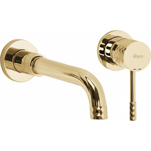Rubinetto Lavabo Incasso Rea Lungo Gold-image
