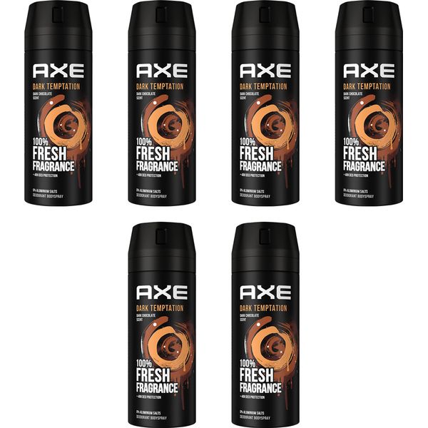 Deo Axe Dark Temptation 6 X 150Ml Deospray Deodorante Bodyspray Herren-image