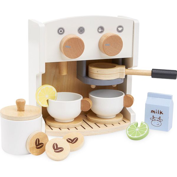 Macchina Per Il Caffè E Il Tè In Legno Per Bambini Con Accessori, Set Di Gioco Educativo Per Bambini Dai 3 Anni In Su-image