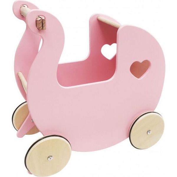 4Iq Carrello Portagiochi In Legno Per Bambini Ruby In Rosa 42X23X42,5 Cm-image