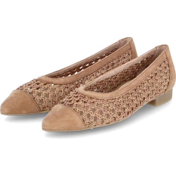 Paul Green 1153 00 Damen Ballerina Brau (Sisal), Braun, Gr. 3½-image