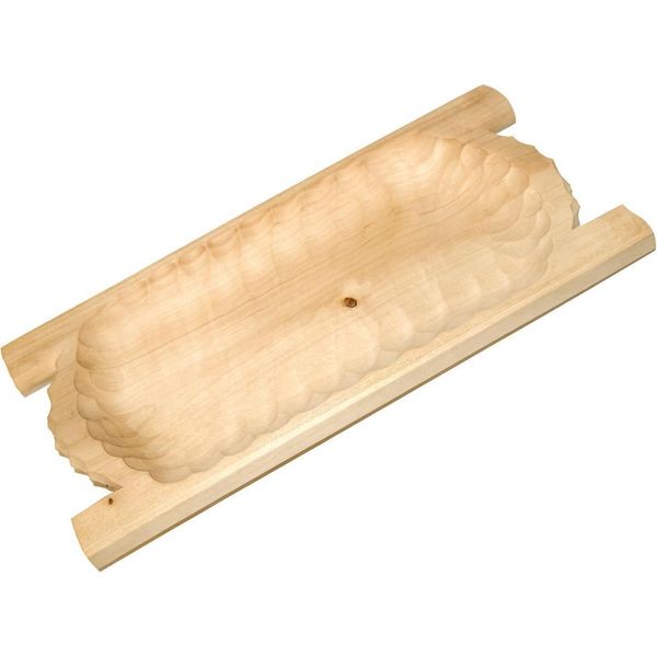 Abbeveratoio In Legno Intagliato 70 Cm | Abbeveratoio Per Servire | Ciotola Decorativa In Legno | Ciotola Rustica Per Piatti E Snack-image