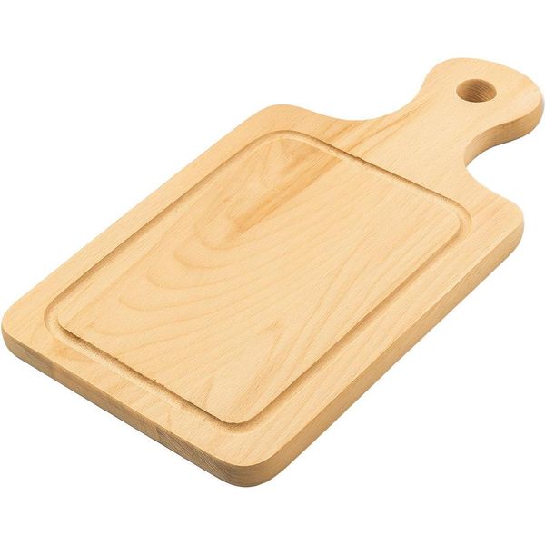 Tagliere In Legno Con Manico 39 Cm | Tagliere Da Cucina In Legno | Tagliere Da Portata In Legno | Tagliere Da Pranzo In Legno Naturale-image
