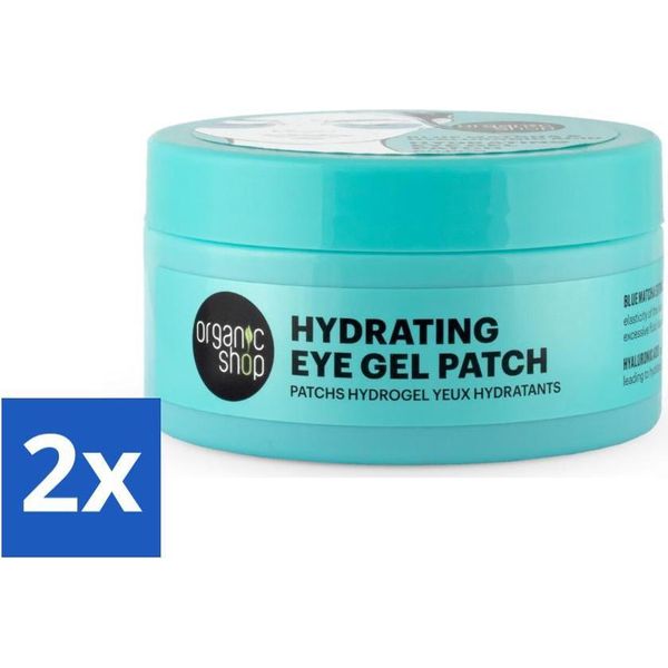 Organic Shop - Eye Gel Patch Blue Matcha & Hyaluronic Acid - Rinfrescante E Idratante - 60 Patch - Confezione Risparmio - 2 Pezzi-image