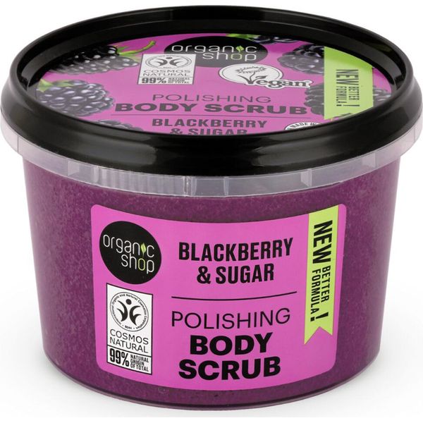 Organic Shop - Scrub Corpo Alla Mora - Rinfrescante E Idratante - 250 Ml - 1 Pezzo-image
