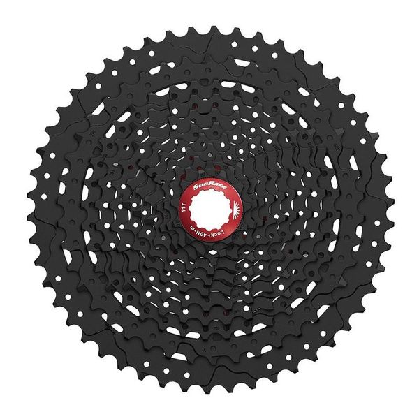 Cassetta Pignoni Sunrace CSMX80 A 11 Velocità, 11-50 Denti, Nero, Nero-image