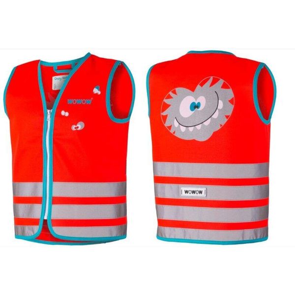 Wowow Gilet Di Sicurezza Crazy Monster Jacket Per Bambini Taglia S Rosso-image