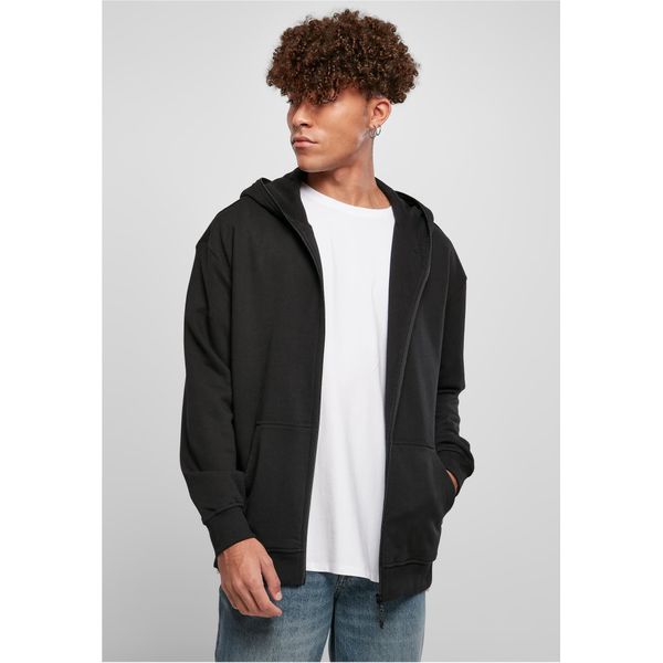 Urban Classics - Felpa Con Cappuccio Con Zip Integrale Biologica, Nero - S-image