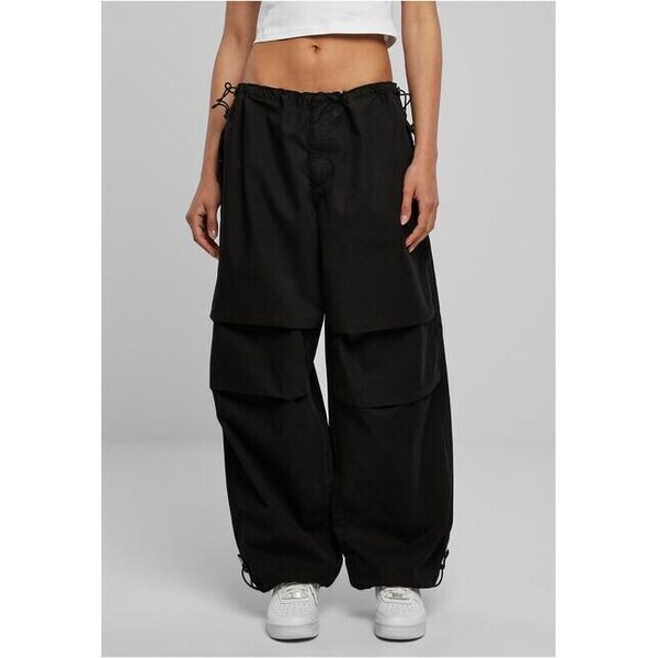 DáMské Kalhoty Urban Classics Donna Pantaloni Paracadute In Cotone Nero - Xxl-image