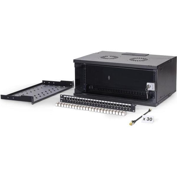 Digitus DN-49201-SET Digitus Netzwerk-Set 483 Mm (19") - 4HE, 540X400 Mm (Bxt) Sw"-image