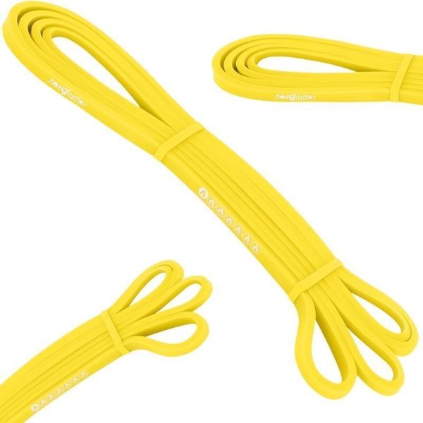 Fascia Elastica In Lattice Per Esercizi Di Stretching - Power Band Giallo-image