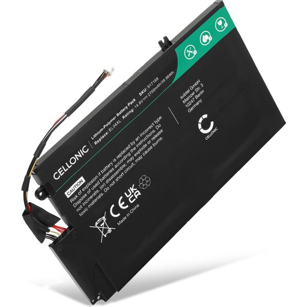 Cellonic Batteria Compatibile Con Hp Envy Touchsmart 4, Envy 4, EL04XL, 681949-001, HSTNN-UB03R 2700Mah 14.8V Ricambio Per Portatili, Notebook, Laptop-image