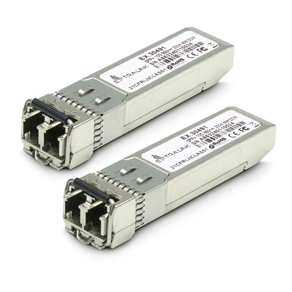 Extralink Sfp+ 10G 2Er-Pack Moduł Sfp+, 10Gbps, 850Nm, 300M, Multimodo-image