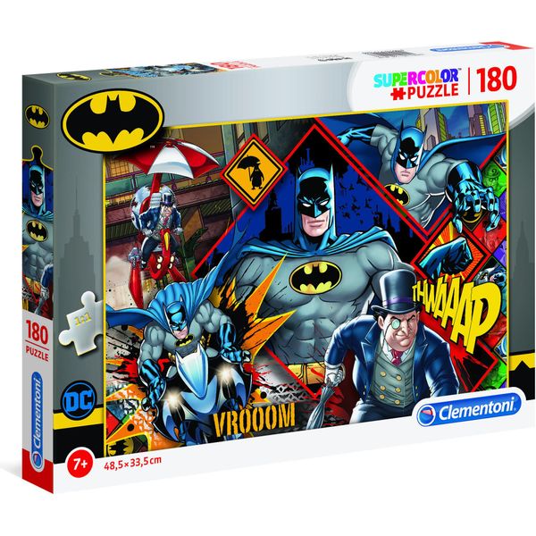 Clementoni - Puzzle Batman Dc Comics 180 ElementóW - Oficjalny Produkt Premium-image