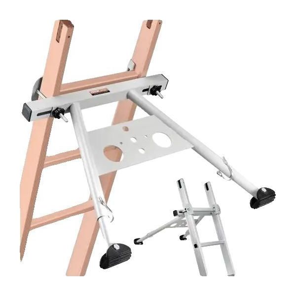 Stabilizzatore Per Scale, Piedini Regolabili, Portata 150 Kg, Acciaio Al Carbonio, Piedini In Gomma Antiscivolo, 813 X 710 X 55 Cm-image