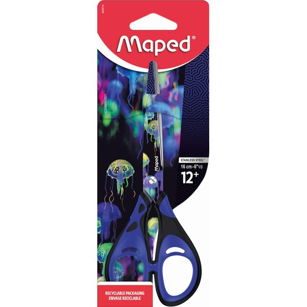 Maped 466918 Maped Kinderschere Deepsea Paradise Blau/Schwarz 16,0 Cm-image