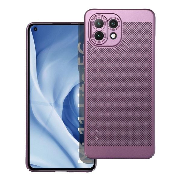 Custodia Per Cellulare Breezy Adatta A Xiaomi Mi 11 Lite 5G / Mi 11 Lite Lte 4G / Mi 11 Lite Ne Viola-image