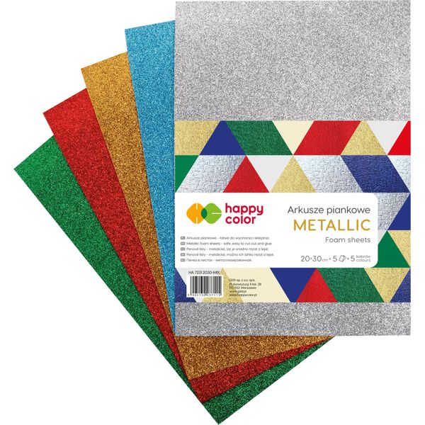 Pianka Happy Color 20X30 Cm 5 Ark Metaliczna Nr 7115-image