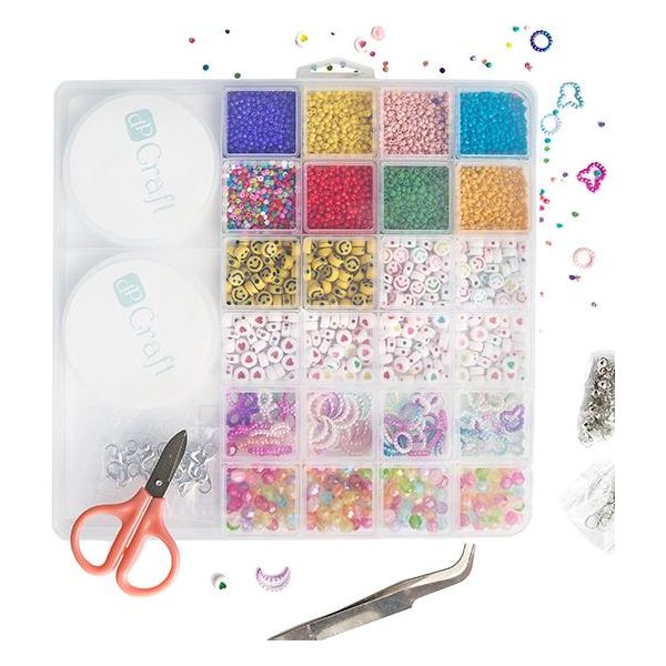 Set Per La Creazione Di Perline Per La Realizzazione Di Bracciali E Gioielli Con Forbici-image