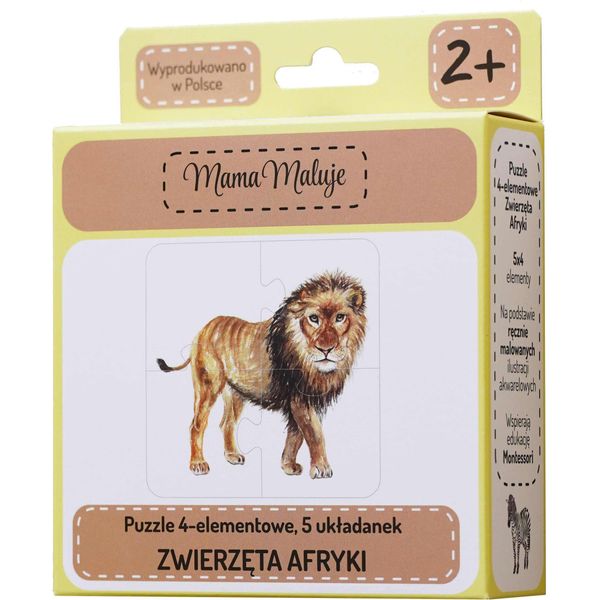 Puzzle 4 Pezzi Animali Dell'africa-image