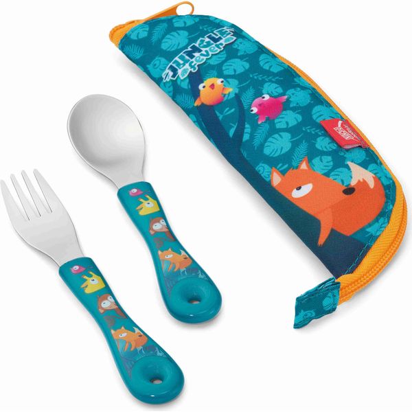 Maped 875099 Set Di Posate Maped Picnik Jungle Fever, 3 Pezzi, Turchese-image