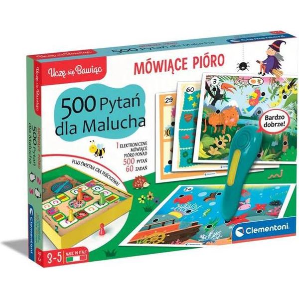 Clementoni Imparo Giocando! Penna Parlante - 500 Domande Per Bambini 50944-image