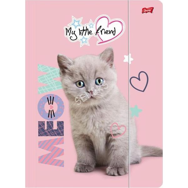 Cartella Con Elastico A4 Fluffy Kitty Cat Unipap Majewski-image