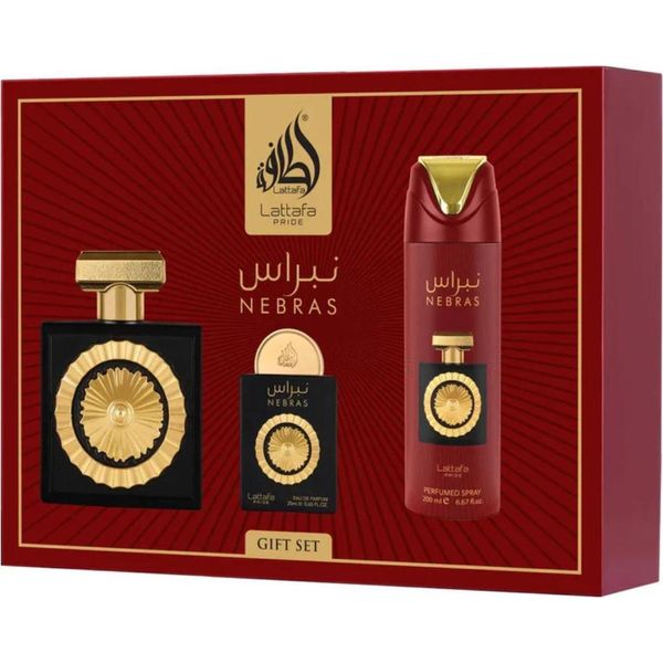 Lattafa Pride Nebras Edp 100 Ml + Edp 20 Ml + Deo Spray 200 Ml Unisex-image