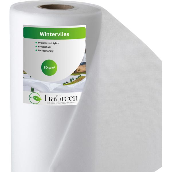 Velo Invernale Eragreen 80G/M² In 3,2 M Di Larghezza (Al Metro) - Vello Antigelo Per Piante, Vello Anti-Freddo Resistente Ai Raggi Uv E Permeabile All'acqua, Vello Per Strutture Fredde, Vello Da Giardino-image