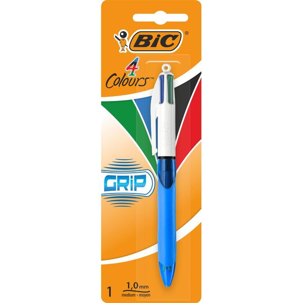 Penna A Sfera "4 Colours Originals Grip"", Quattro Colori, 0,32 Mm, Retraibile, Blister, Bic 8871292"-image