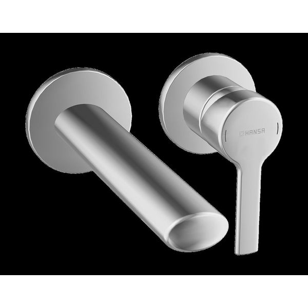 Hansa Hansaronda Mitigeur De Lavabo, Set De Finition, Encastré, Rosace Ronde, Saillie : 182Mm, 03832273, 03832273-image