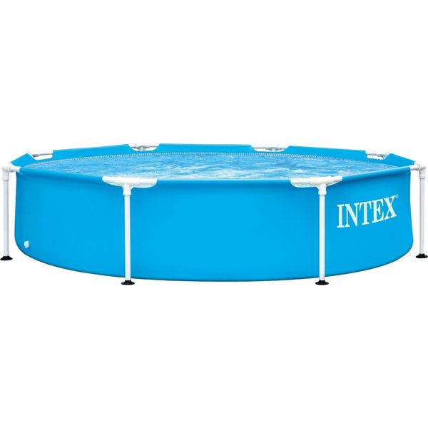Intex Frame Pool 28205NP Ø244X51Cm - Piscina Fuori Terra Con Struttura In Metallo Robusta Piscina Da Giardino-image