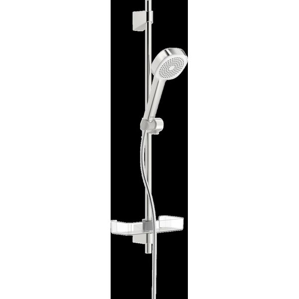 Hansa Hansabasicjet Style Set De Douche à Barre Murale, Montage Mural, 1 Jet, 720 Mm, Chromé, 44770111, 44770111-image