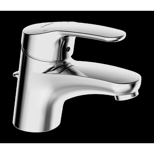 Miscelatore Monocomando Hansa Per Lavabo Hansamix 01102283 Con Rubinetto A Pressione E Flessibile, Cromato-image