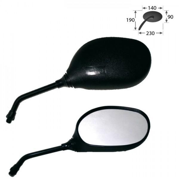 Specchio Universale Nova Nero Coppia-image