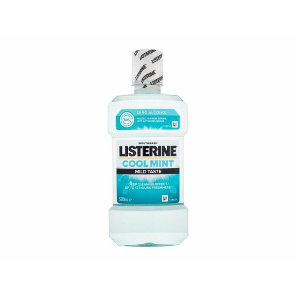 Listerine - Collutorio Gusto Delicato Menta Fresca - Collutorio Senza Alcool Per Un Alito Fresco E La Protezione Della Placca 500Ml-image