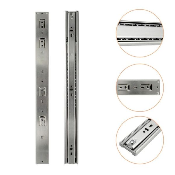 Jopassy Guide Per Cassetti Guide Per Cassetti 45 Mm Guida Stretta Ad Estrazione Totale 350 Mm 6 Pezzi-image