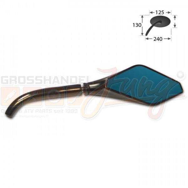 Specchio Universale, Nero, Destro, Vetro Blu,-image