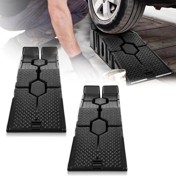 Jopassy Rampa Carrabile Set Di 2 Rampa In Plastica Per Impieghi Gravosi Fino A 3 Tonnellate Piattaforma Carrabile Auto Ascensore Auto Auto-image