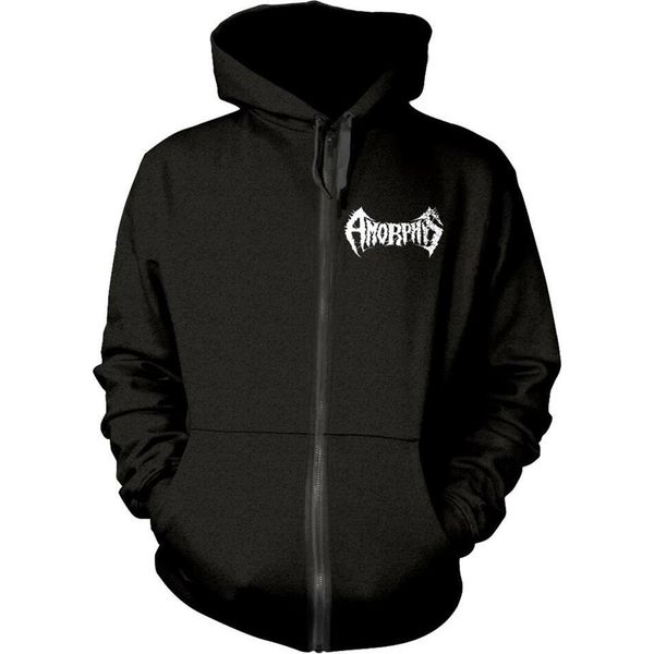 Amorphis - Felpa Con Cappuccio "Tales From The Thousand Lakes"" Con Zip A Tutta Lunghezza Per Uomo/Donna Unisex PH137 (S) (Nero)"-image