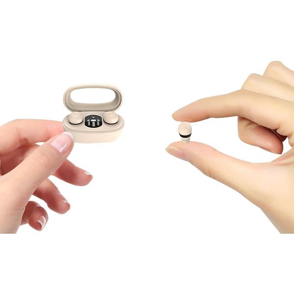 Mini Cuffie Invisibili Bluetooth Wireless Piccole Cuffie In-Ear Wireless Per Orecchie Piccole Auricolari Wireless Tappi Per Orecchie Auricolari-image