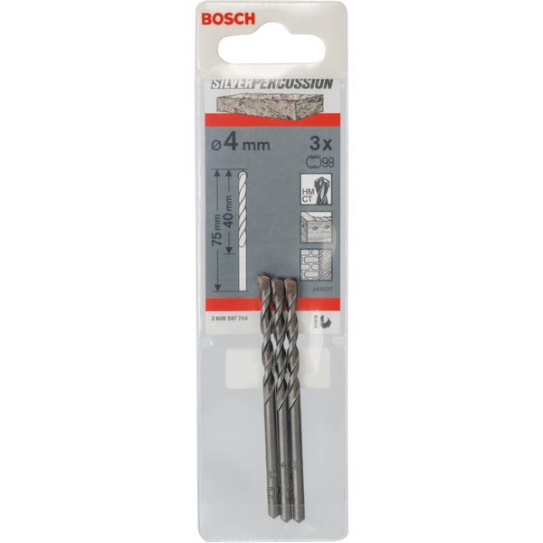 Trapano Per Calcestruzzo Silver Percussion 4 X 40 X 75 Mm, D 3,3 Mm-image