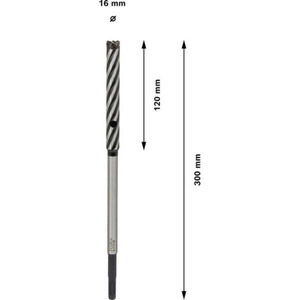Bosch Pro Sds Plus Rebar Cutter Punta Da Trapano 16 X 120 X 300 Mm - 2608586994-image